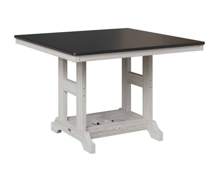Garden Classic 44" Square Table - Hammered Top - Dining Height