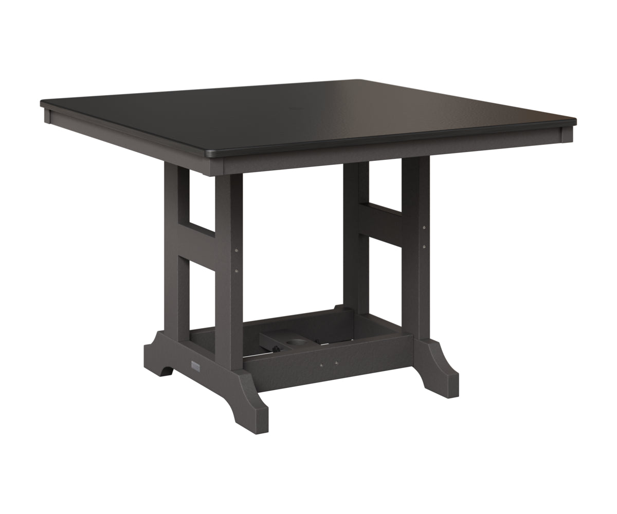 Garden Classic 44" Square Table - Hammered Top - Dining Height