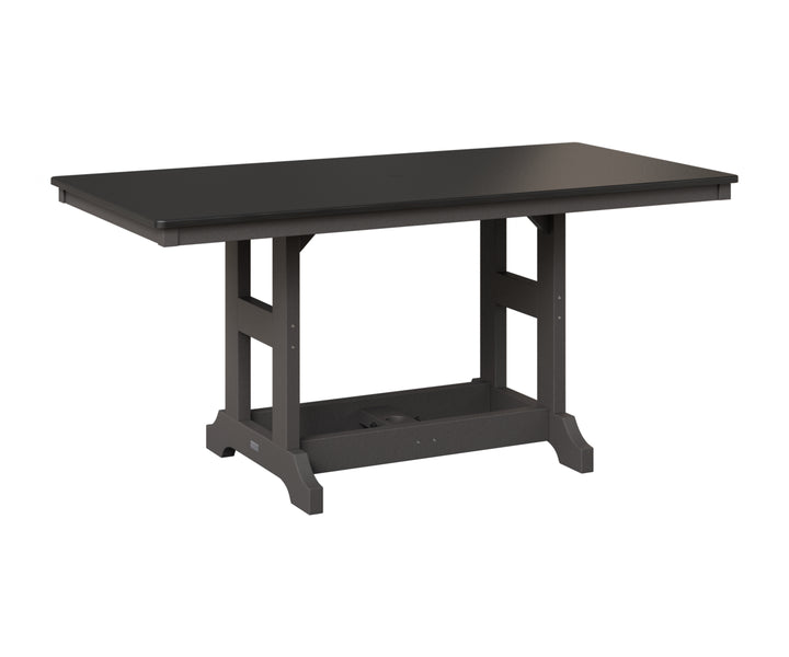 Garden Classic 33" x 66" Rectangular Table - Hammered Top - Dining Height
