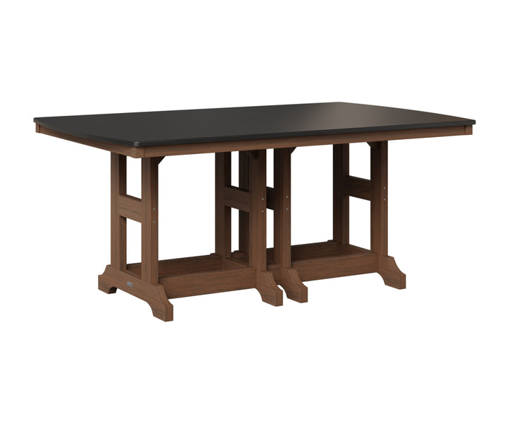 Garden Classic 44" x 72" Rectangular Table - Hammered Top - Bar Height