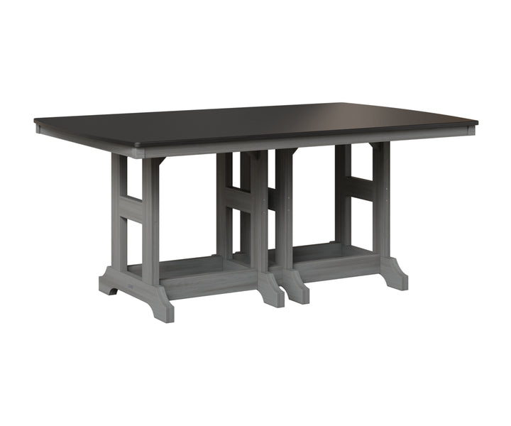 Garden Classic 44" x 72" Rectangular Table - Hammered Top - Dining Height