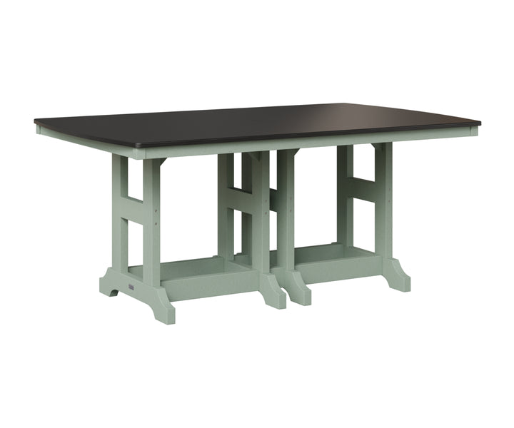 Garden Classic 44" x 72" Rectangular Table - Hammered Top - Bar Height
