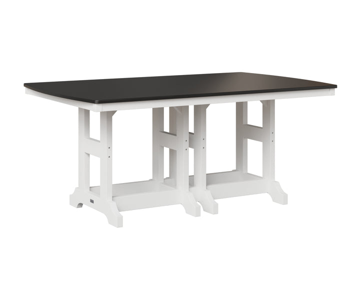 Garden Classic 44" x 72" Rectangular Table - Hammered Top - Dining Height