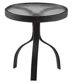 18" Deluxe Acrylic Round Side Table