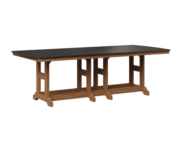 Garden Classic 44" x 96" Rectangular Table - Hammered Top - Counter Height