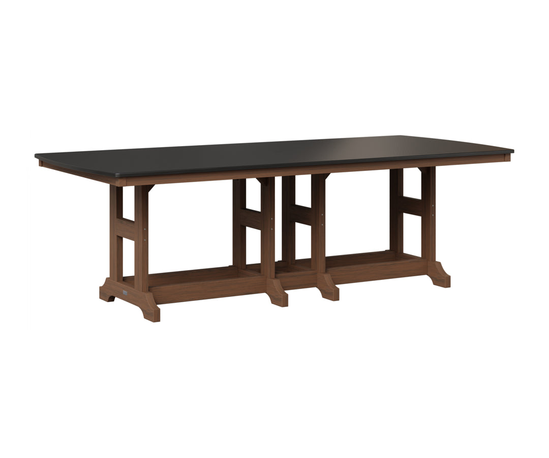 Garden Classic 44" x 96" Rectangular Table - Hammered Top - Bar Height