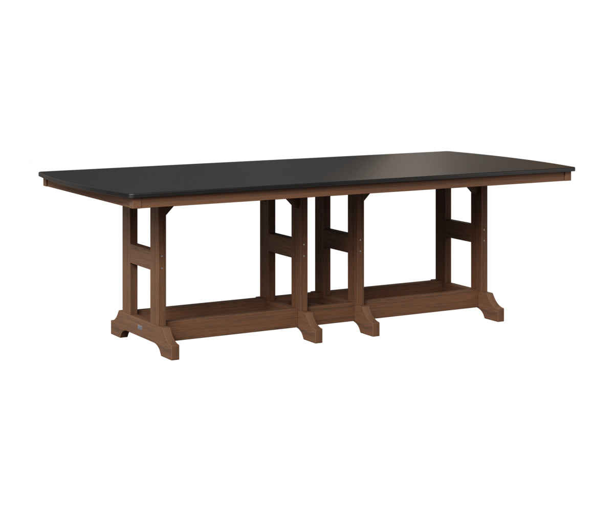 Garden Classic 44" x 96" Rectangular Table - Hammered Top - Dining Height