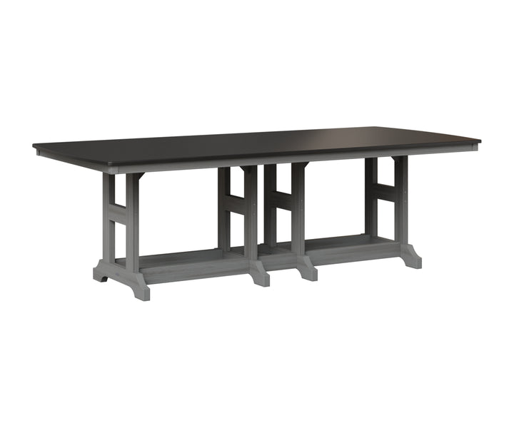 Garden Classic 44" x 96" Rectangular Table - Hammered Top - Dining Height