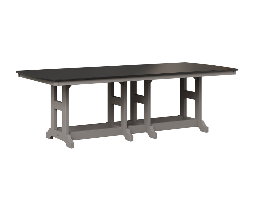 Garden Classic 44" x 96" Rectangular Table - Hammered Top - Bar Height
