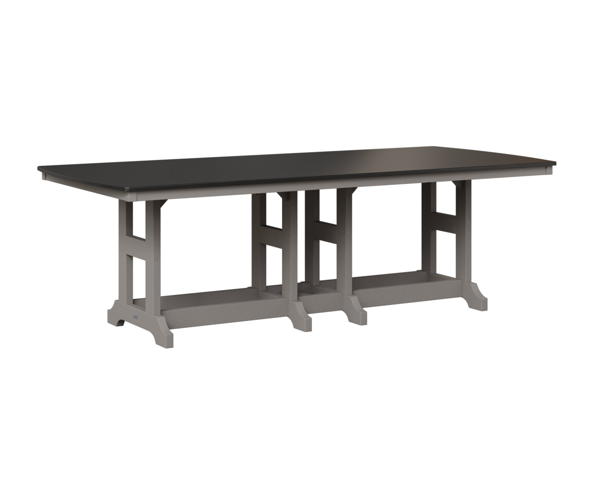 Garden Classic 44" x 96" Rectangular Table - Hammered Top - Bar Height