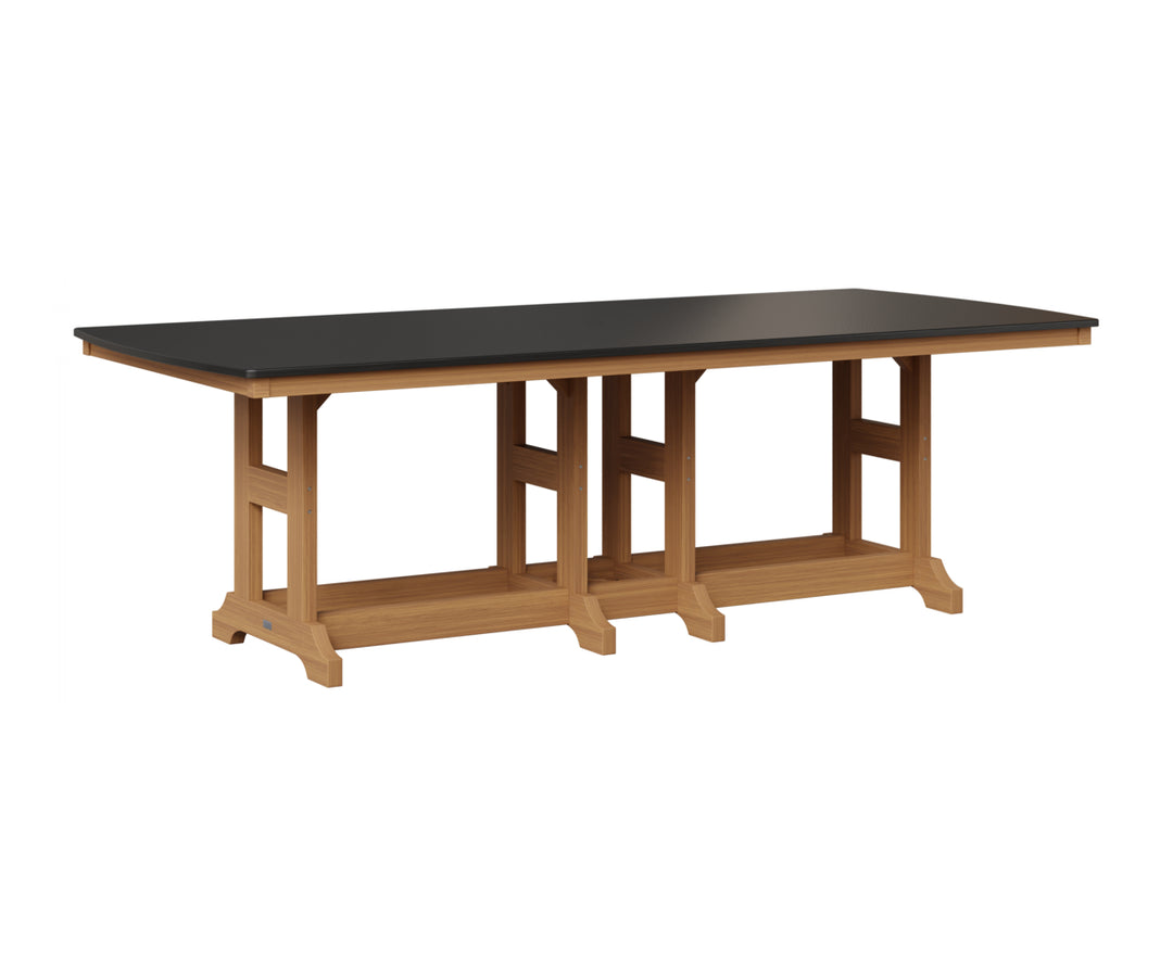 Garden Classic 44" x 96" Rectangular Table - Hammered Top - Counter Height