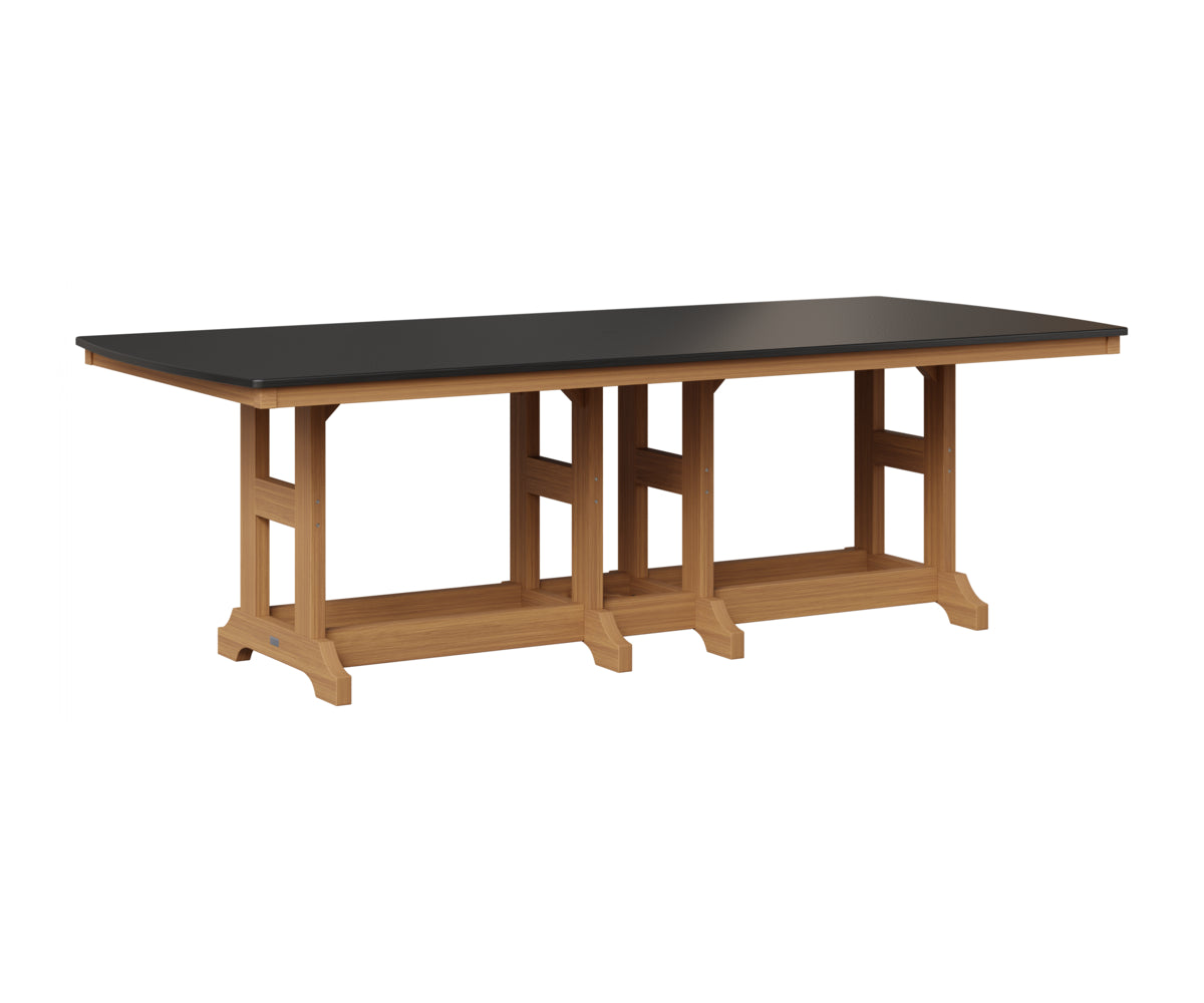Garden Classic 44" x 96" Rectangular Table - Hammered Top - Counter Height