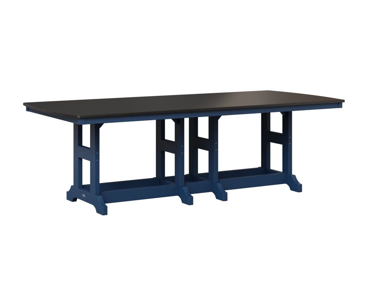 Garden Classic 44" x 96" Rectangular Table - Hammered Top - Counter Height