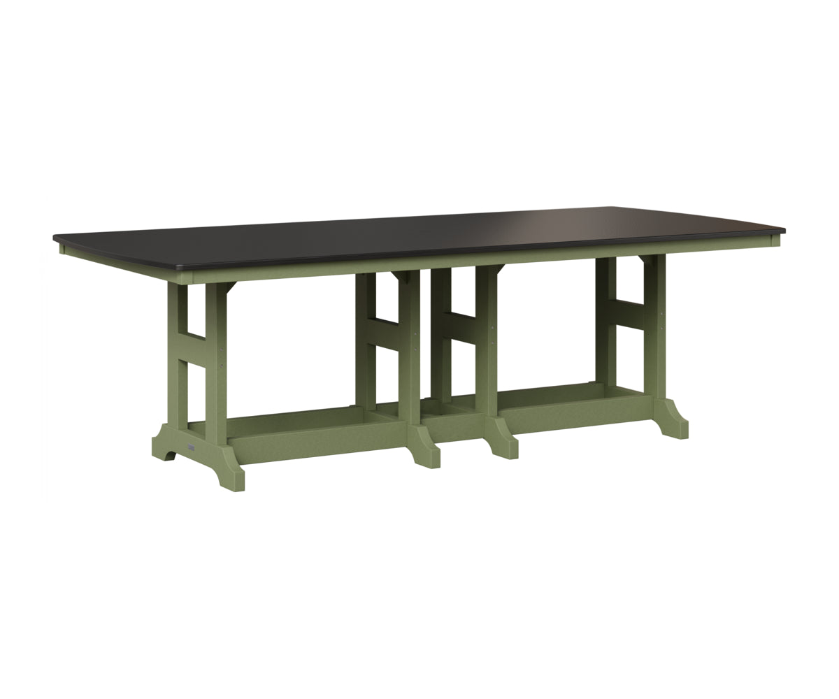 Garden Classic 44" x 96" Rectangular Table - Hammered Top - Bar Height