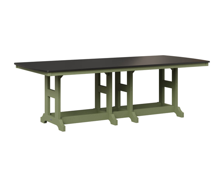 Garden Classic 44" x 96" Rectangular Table - Hammered Top - Dining Height