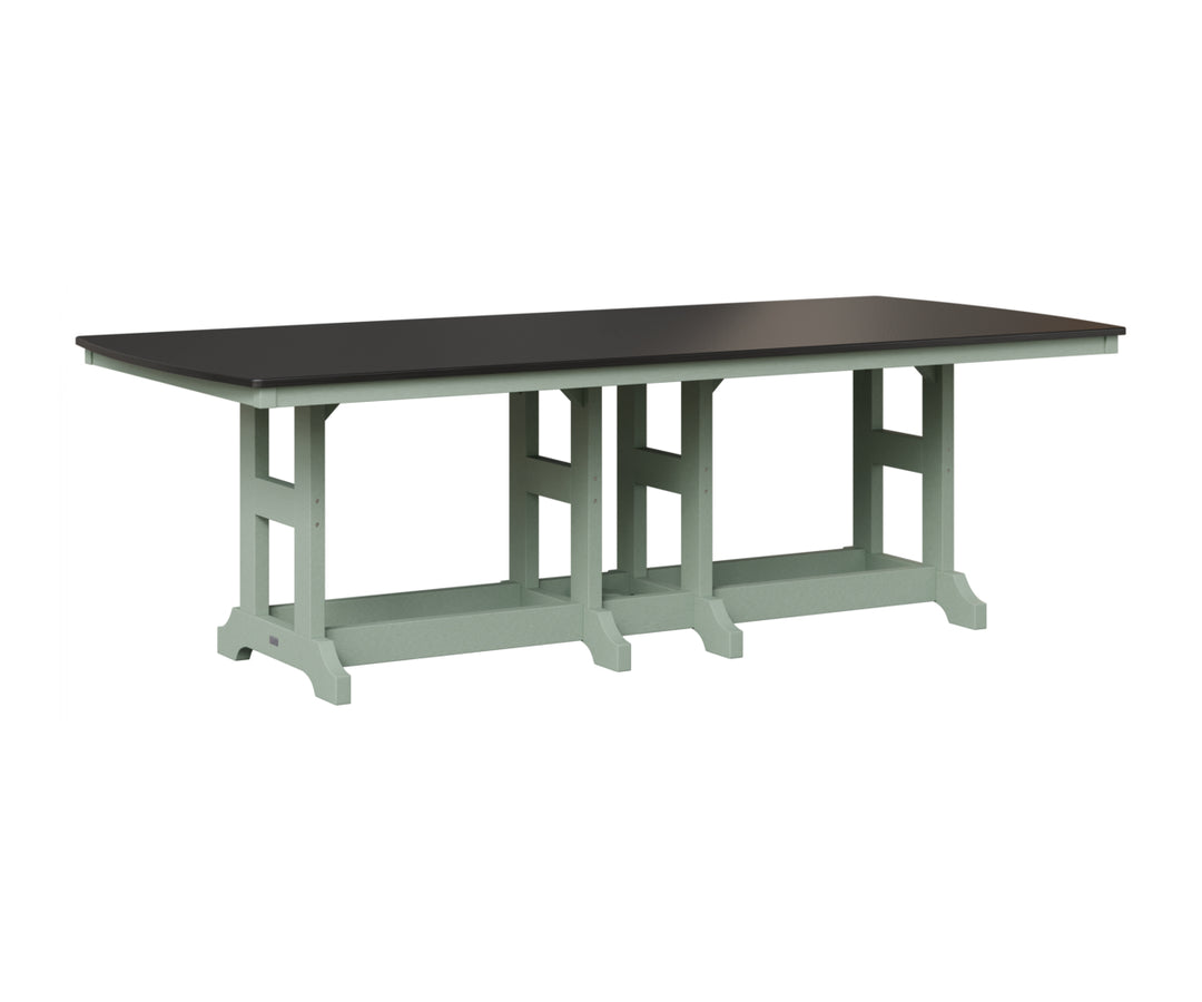 Garden Classic 44" x 96" Rectangular Table - Hammered Top - Counter Height