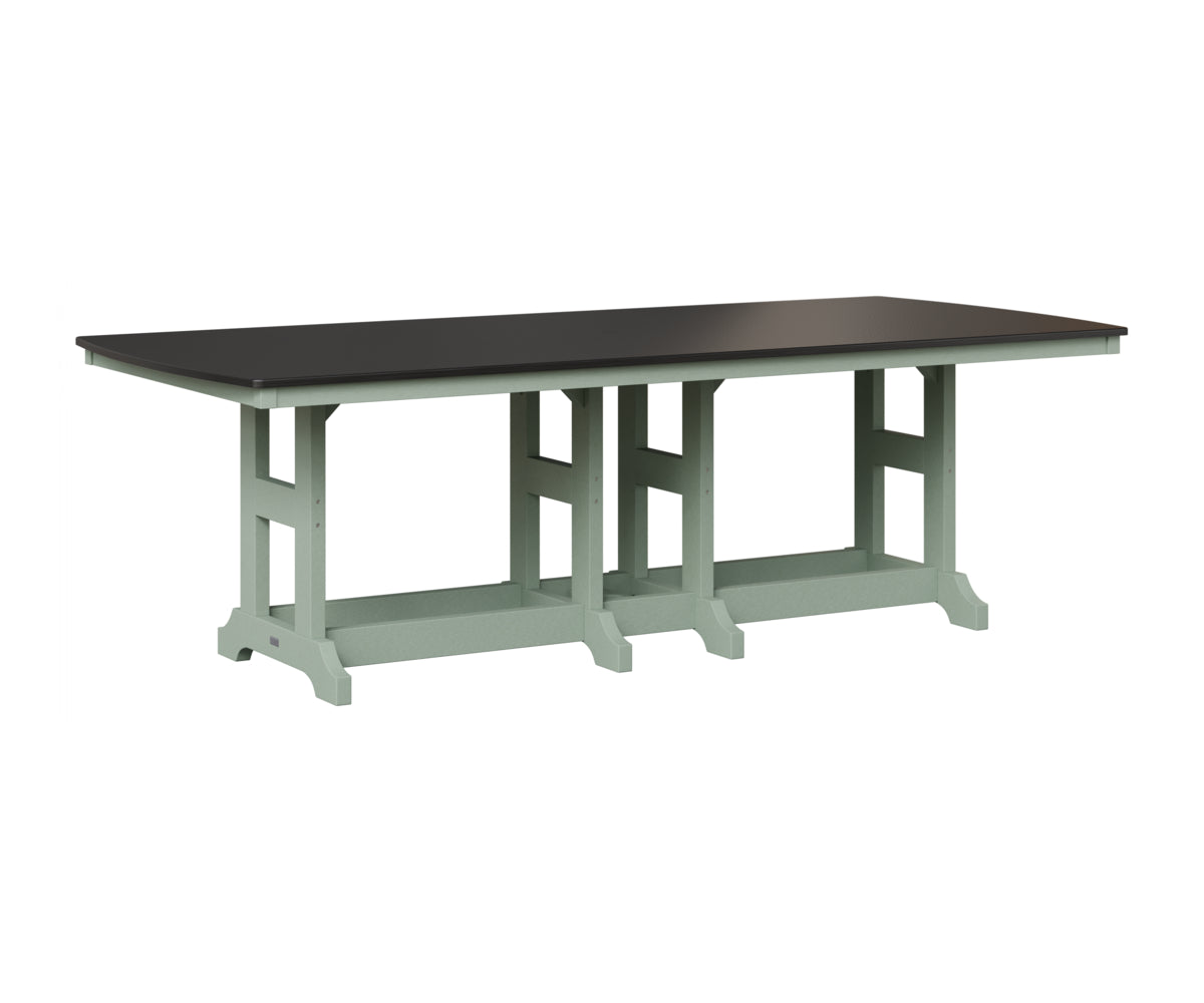 Garden Classic 44" x 96" Rectangular Table - Hammered Top - Dining Height