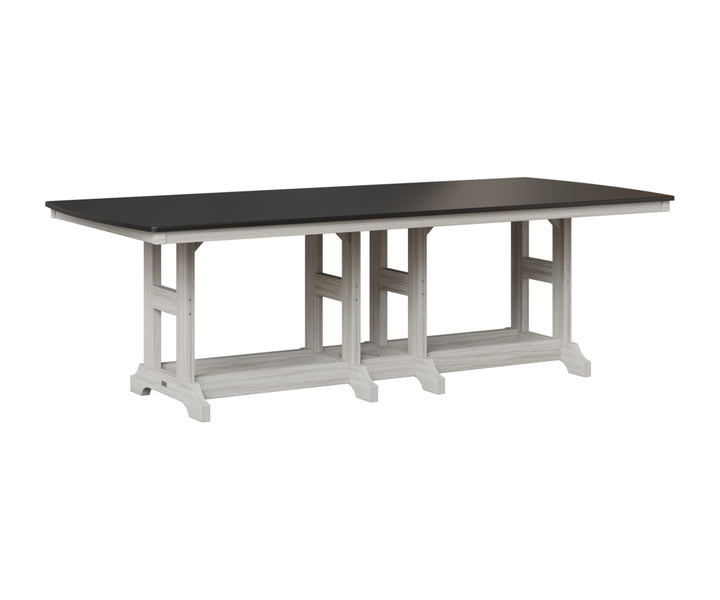 Garden Classic 44" x 96" Rectangular Table - Hammered Top - Dining Height