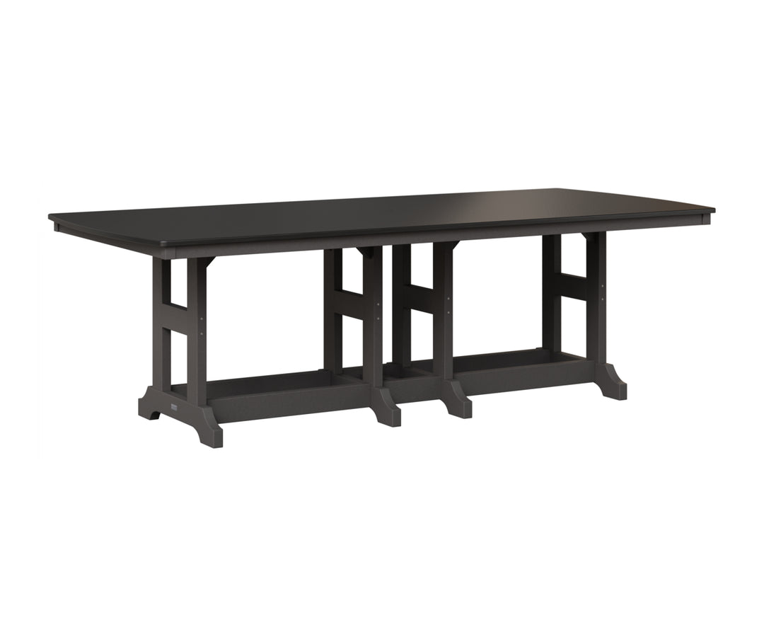 Garden Classic 44" x 96" Rectangular Table - Hammered Top - Dining Height