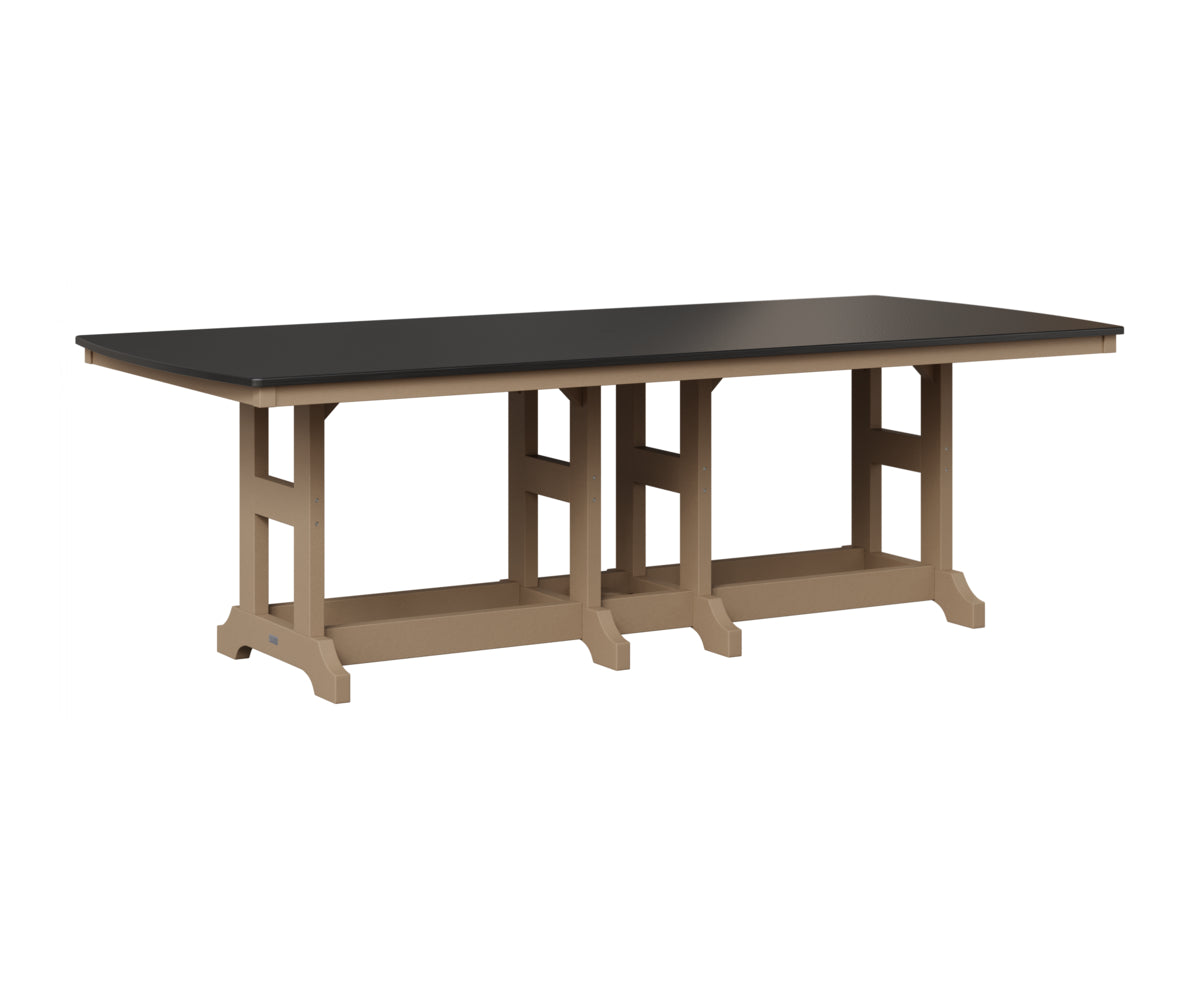 Garden Classic 44" x 96" Rectangular Table - Hammered Top - Bar Height