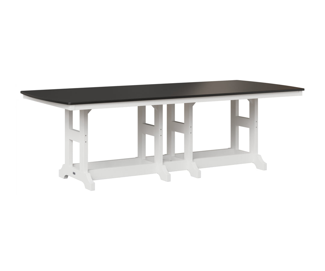 Garden Classic 44" x 96" Rectangular Table - Hammered Top - Counter Height