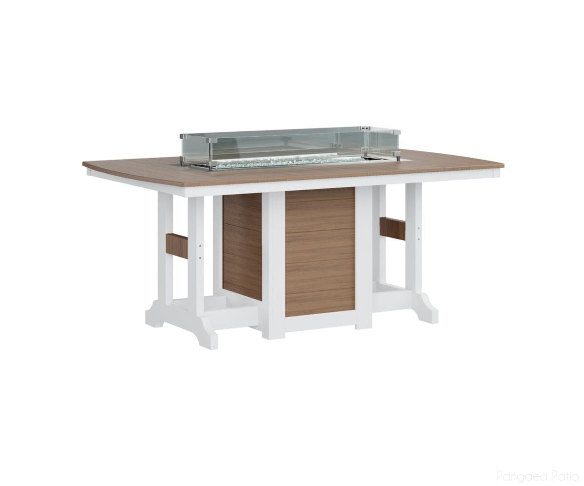 Garden Classic 44" x 72" Rectangular Fire Table - Counter Height