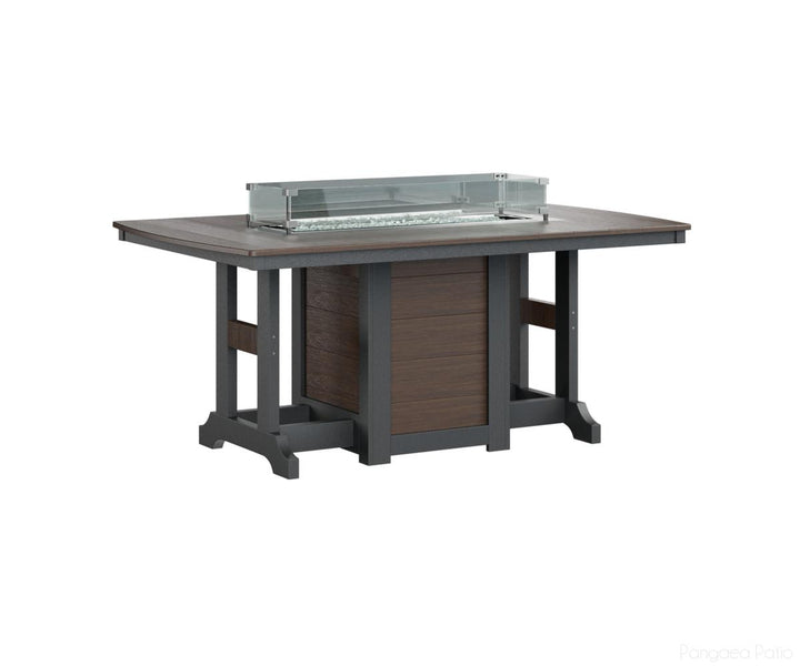 Garden Classic 44" x 72" Rectangular Fire Table - Counter Height