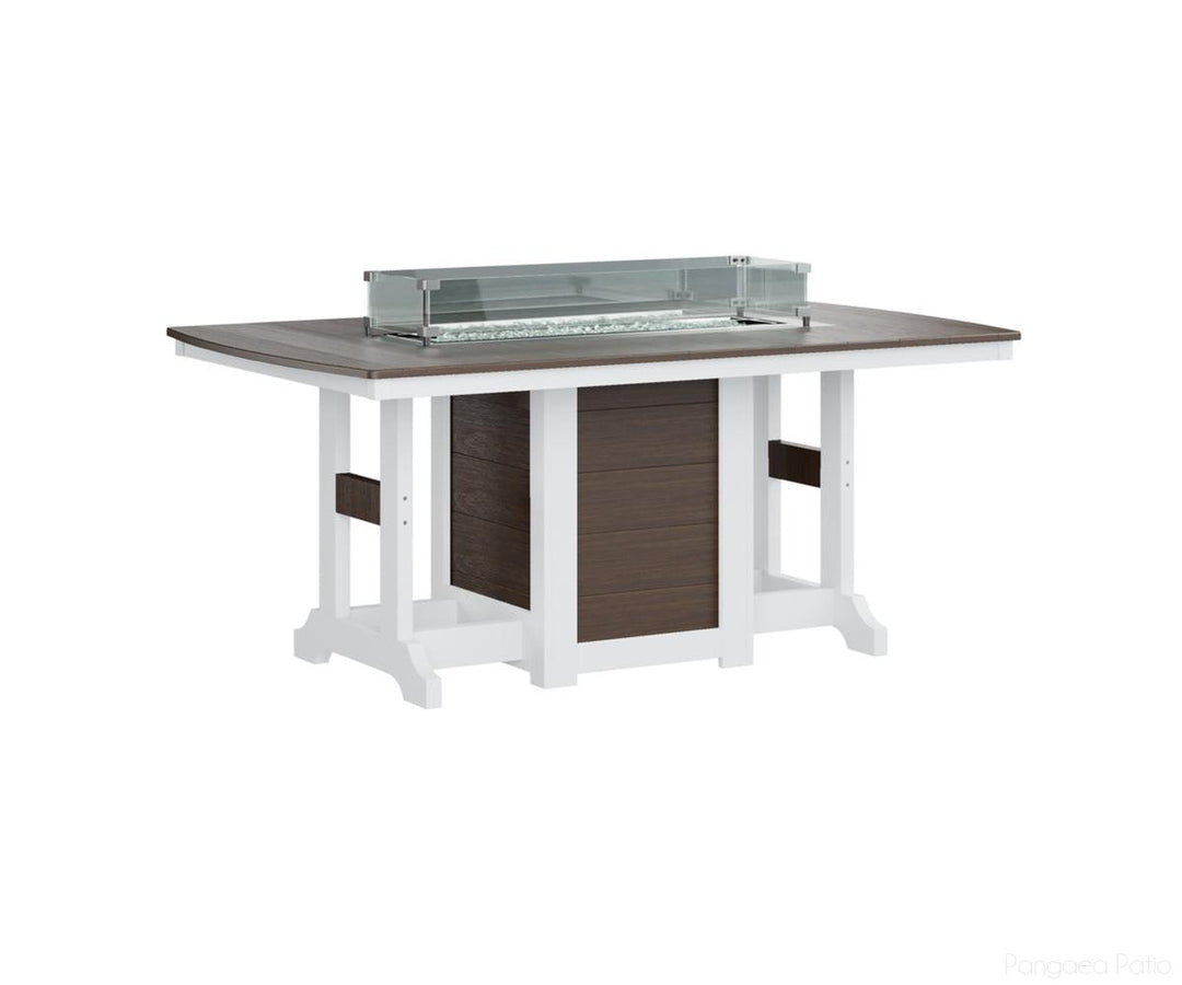 Garden Classic 44" x 72" Rectangular Fire Table - Dining Height