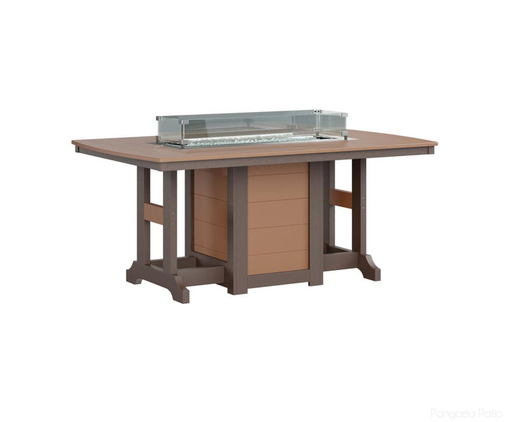 Garden Classic 44" x 72" Rectangular Fire Table - Bar Height