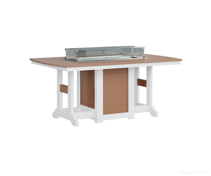 Garden Classic 44" x 72" Rectangular Fire Table - Bar Height
