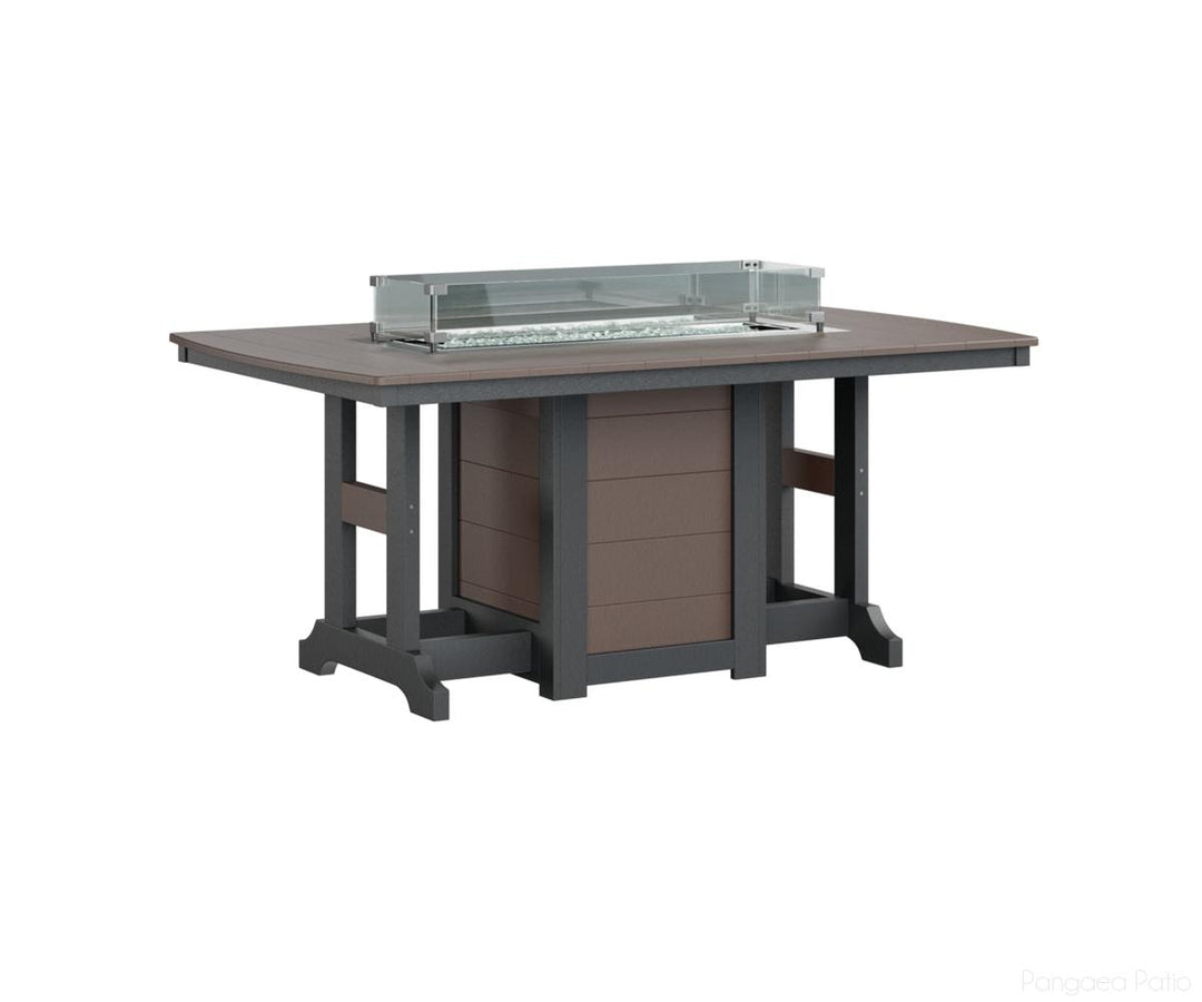 Garden Classic 44" x 72" Rectangular Fire Table - Counter Height