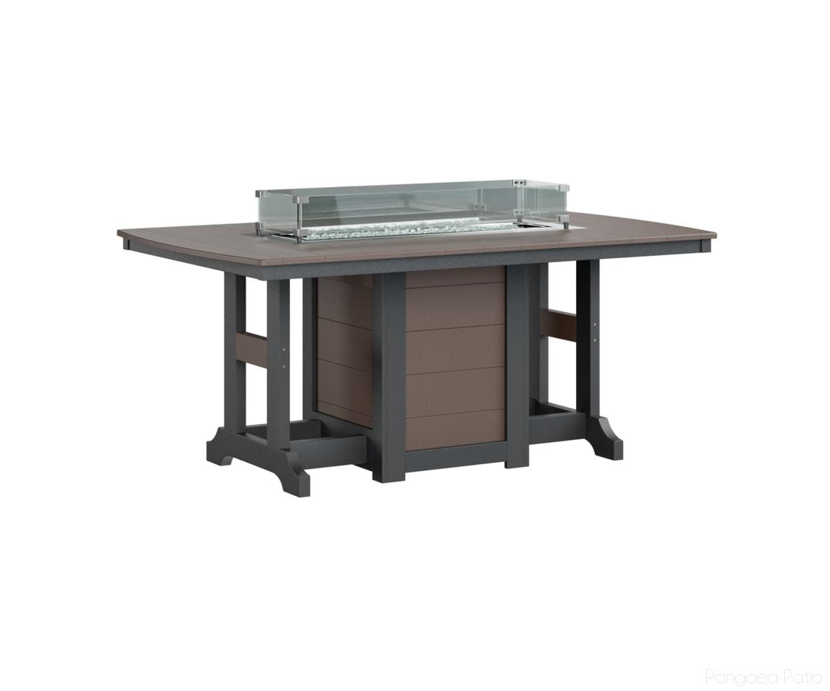 Garden Classic 44" x 72" Rectangular Fire Table - Counter Height