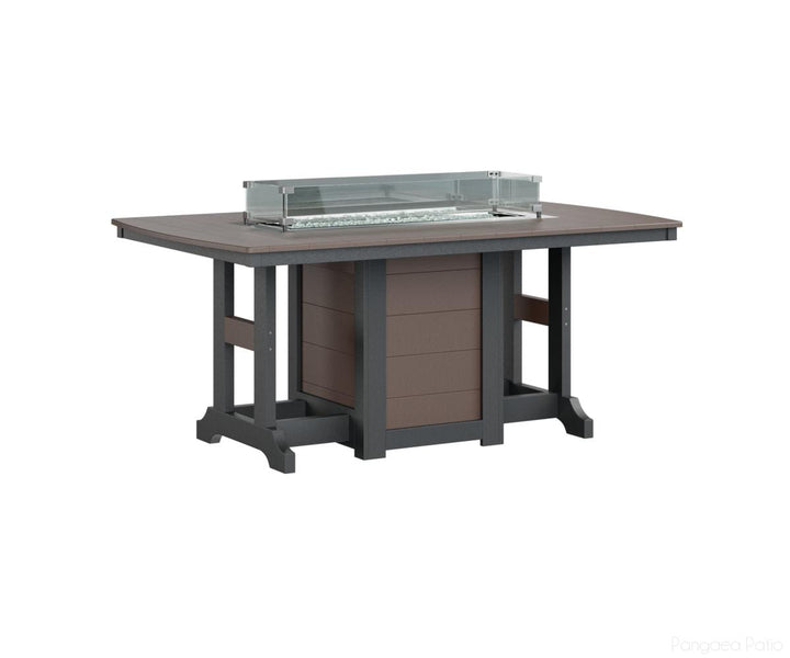 Garden Classic 44" x 72" Rectangular Fire Table - Counter Height
