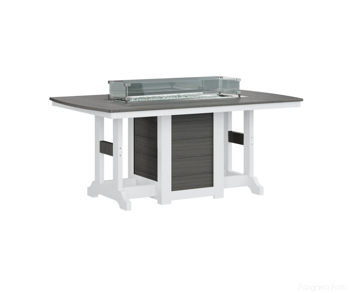 Garden Classic 44" x 72" Rectangular Fire Table - Bar Height