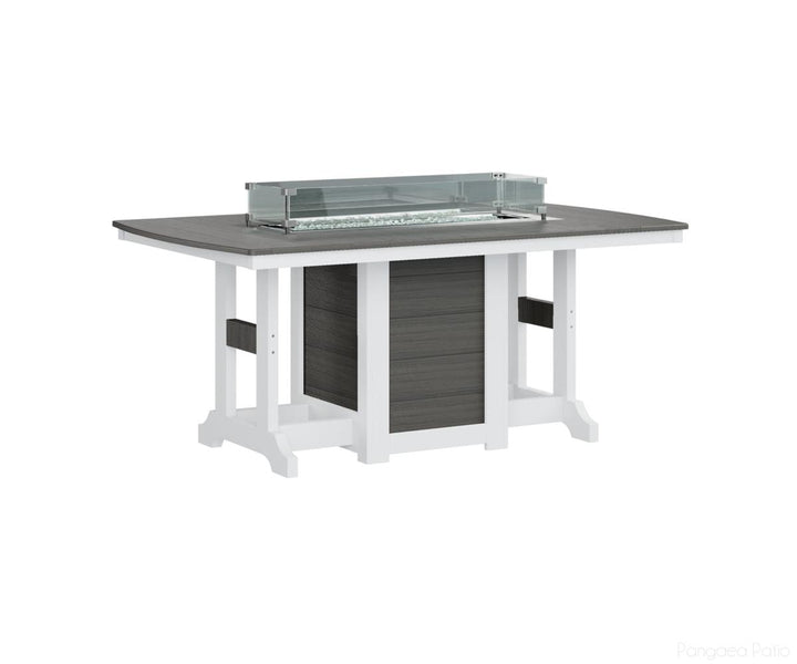 Garden Classic 44" x 72" Rectangular Fire Table - Bar Height