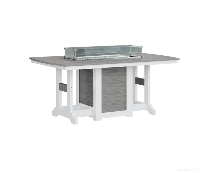Garden Classic 44" x 72" Rectangular Fire Table - Dining Height