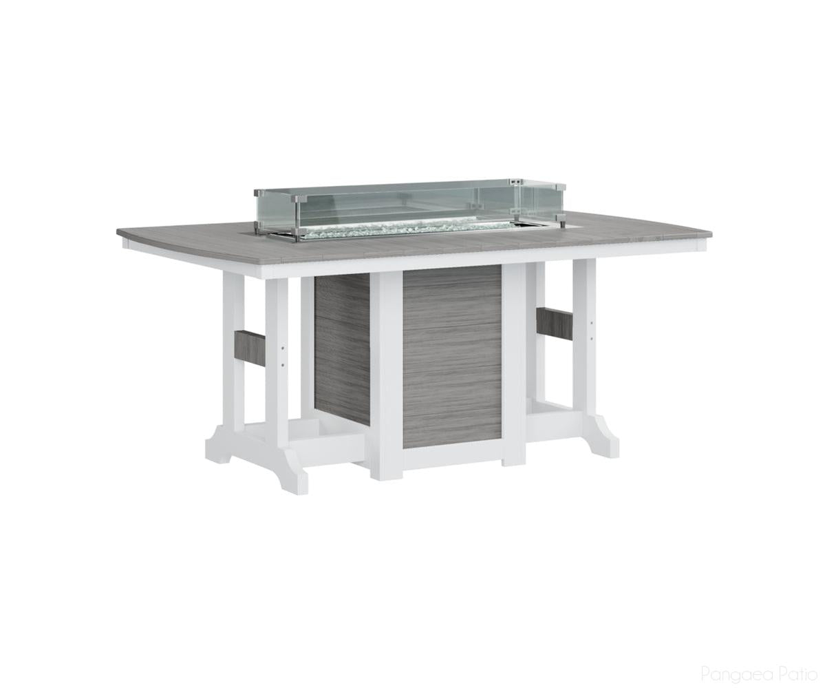 Garden Classic 44" x 72" Rectangular Fire Table - Counter Height