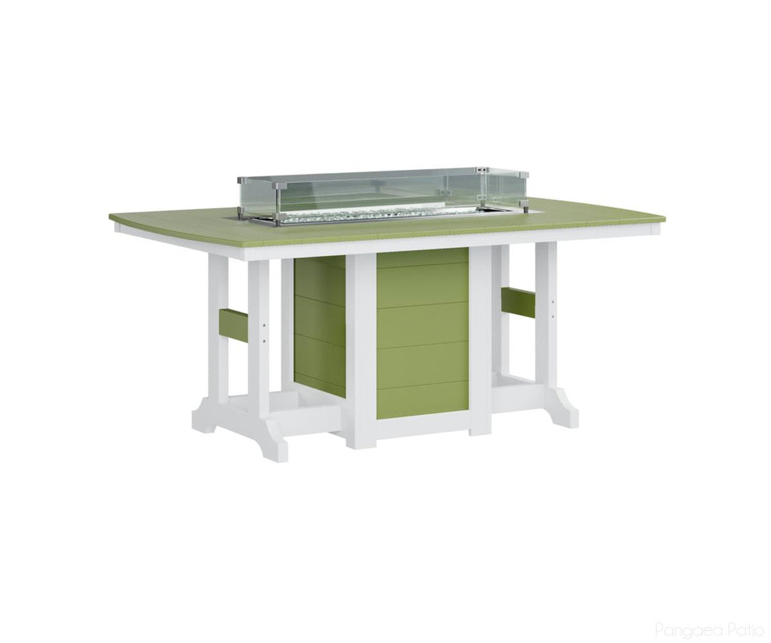 Garden Classic 44" x 72" Rectangular Fire Table - Dining Height