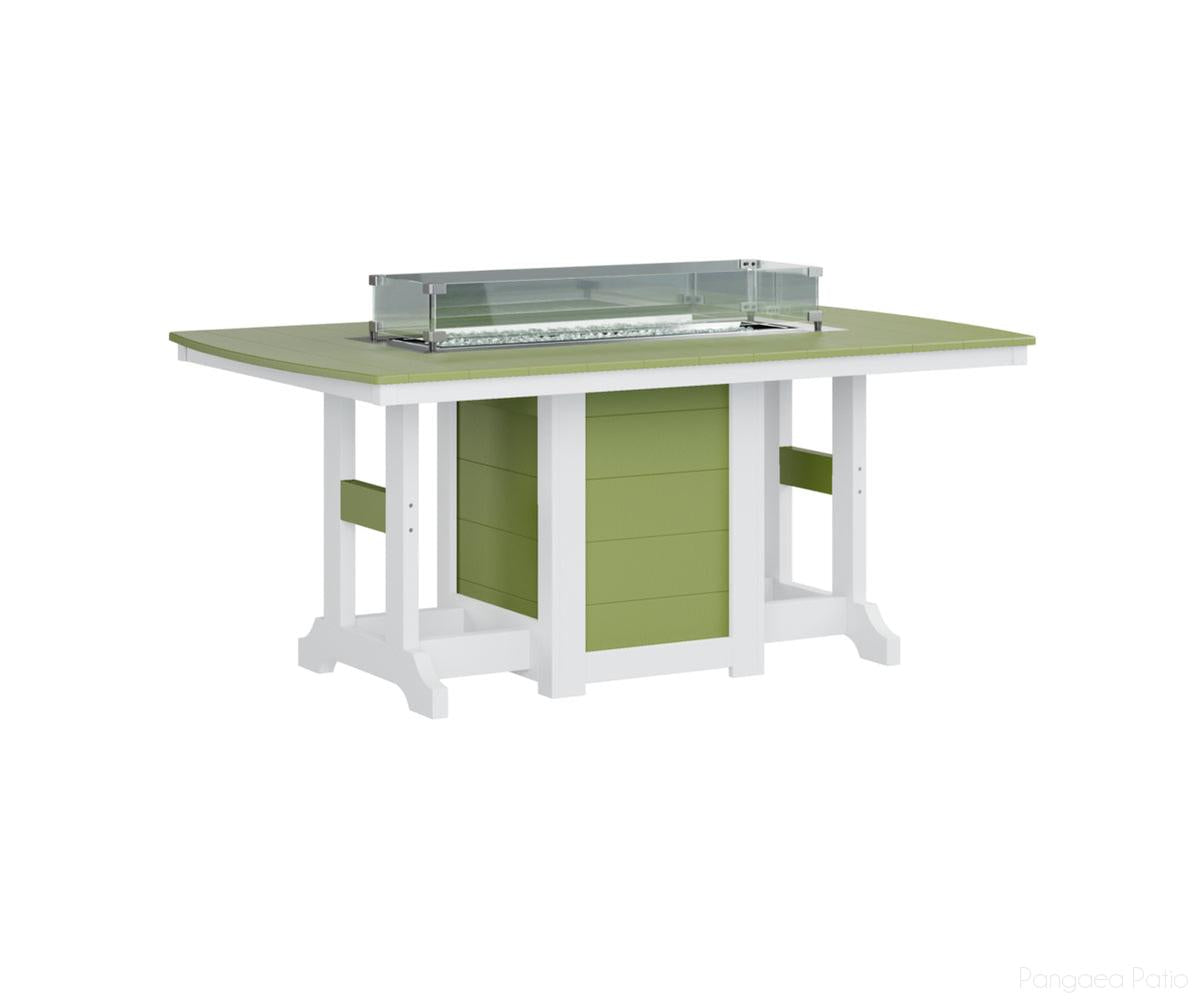 Garden Classic 44" x 72" Rectangular Fire Table - Bar Height