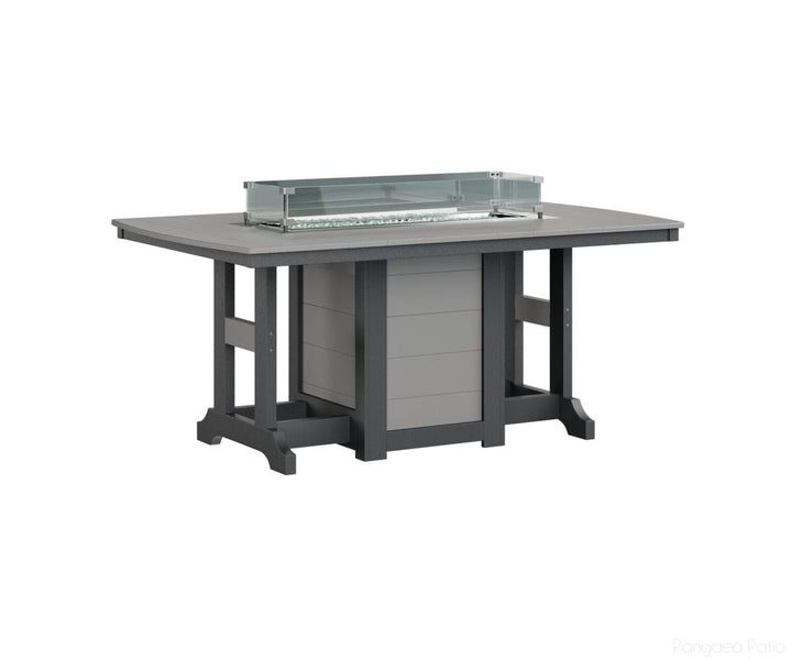 Garden Classic 44" x 72" Rectangular Fire Table - Counter Height