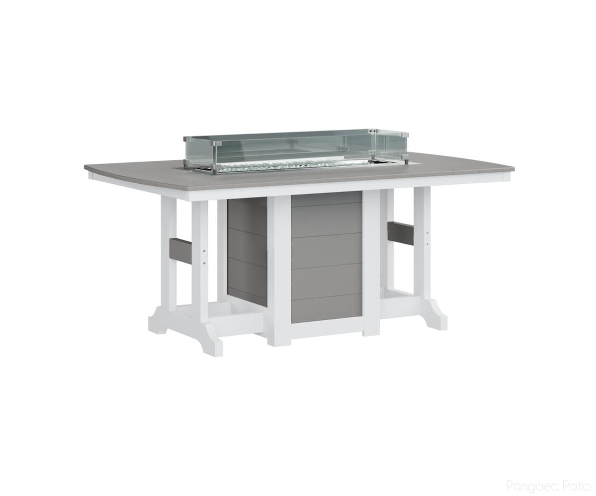 Garden Classic 44" x 72" Rectangular Fire Table - Dining Height