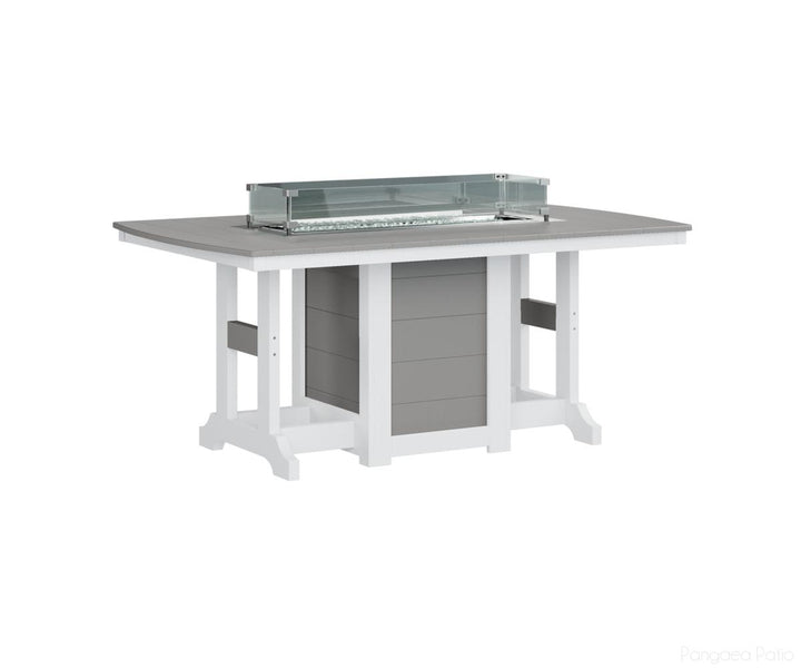 Garden Classic 44" x 72" Rectangular Fire Table - Dining Height