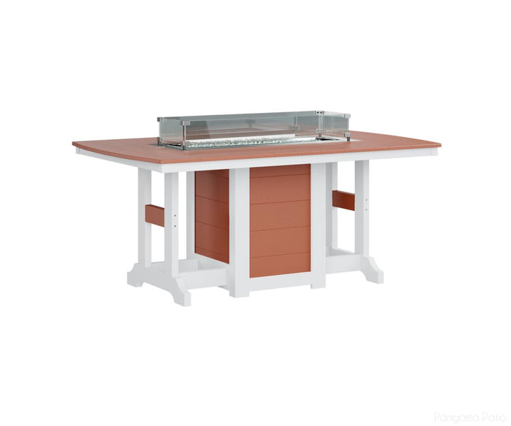 Garden Classic 44" x 72" Rectangular Fire Table - Dining Height