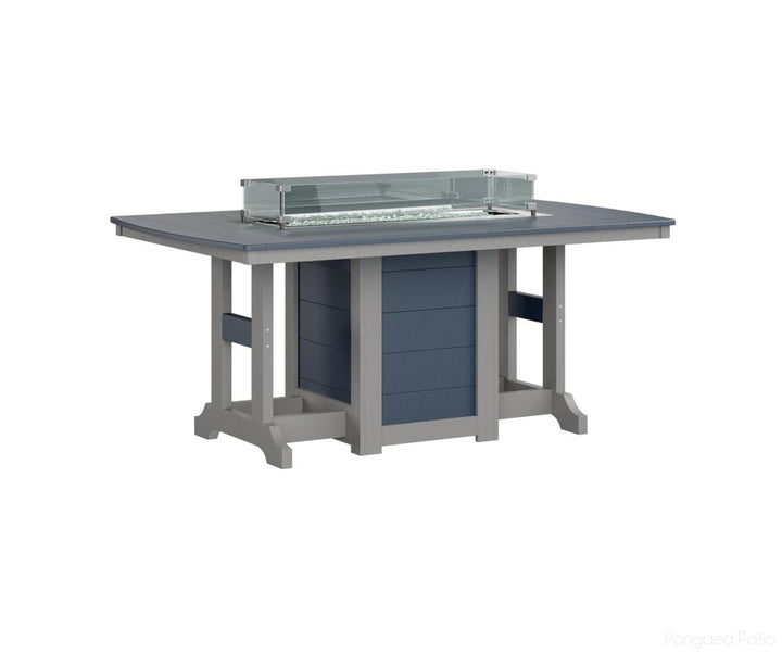 Garden Classic 44" x 72" Rectangular Fire Table - Counter Height