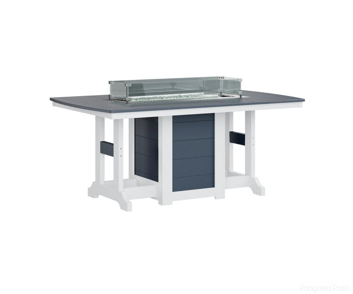 Garden Classic 44" x 72" Rectangular Fire Table - Bar Height