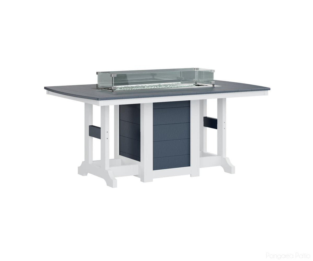 Garden Classic 44" x 72" Rectangular Fire Table - Counter Height