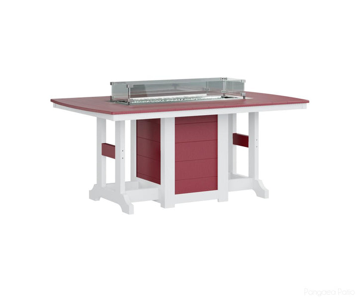 Garden Classic 44" x 72" Rectangular Fire Table - Bar Height