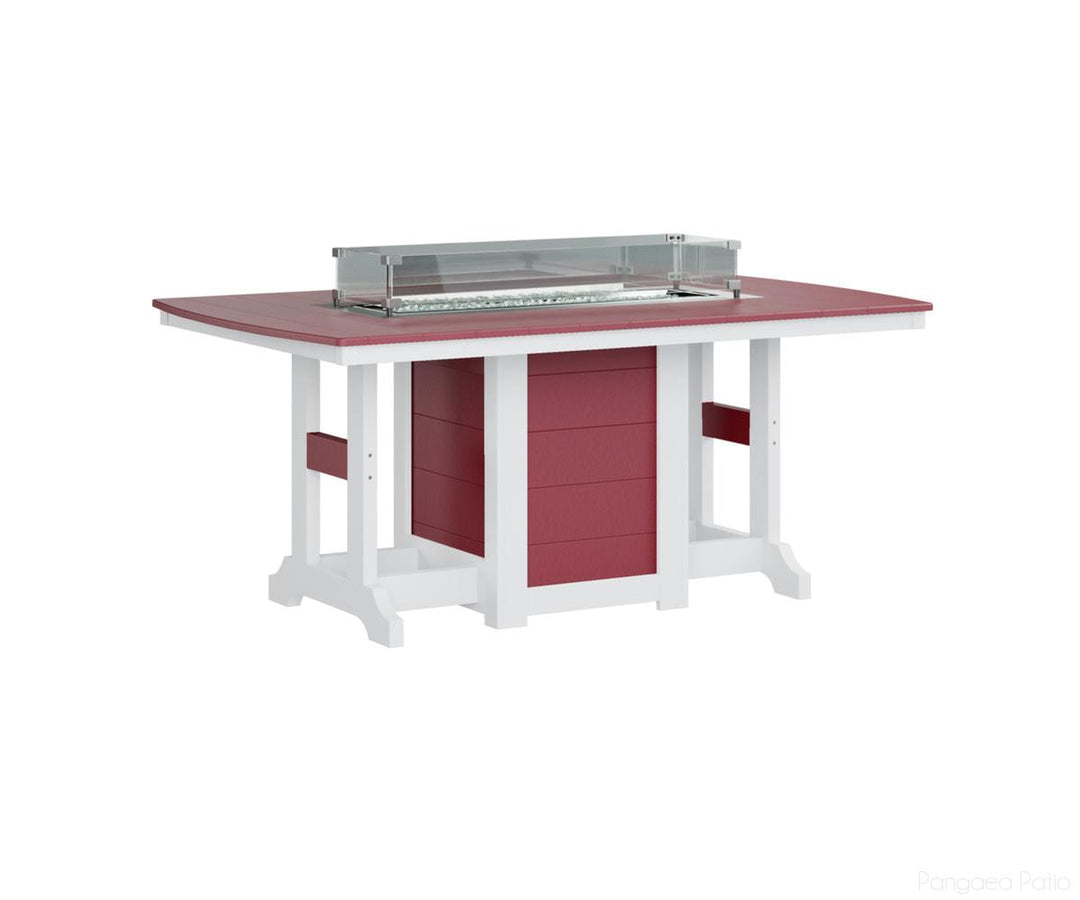 Garden Classic 44" x 72" Rectangular Fire Table - Counter Height