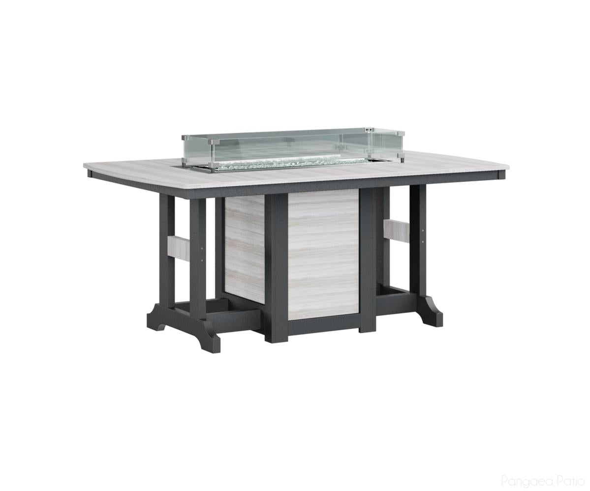Garden Classic 44" x 72" Rectangular Fire Table - Counter Height