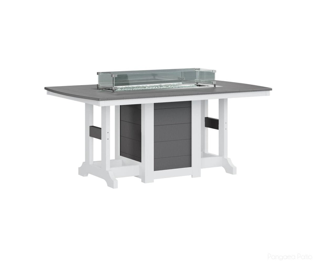 Garden Classic 44" x 72" Rectangular Fire Table - Dining Height